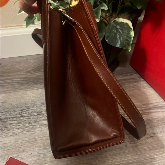 SOLD Two way pre-loved Salvatore Ferragamo Brown Leather with matching Wallet - Picture 6 of 16